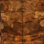 Almond Burl Bookmatched Knife Scales