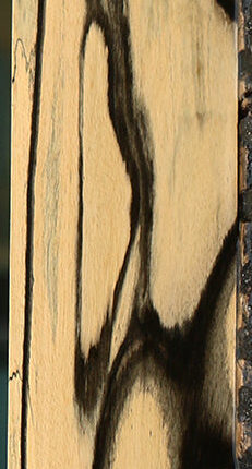 Figured Black & White Ebony Micro Lumber