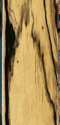 Figured Black & White Ebony Micro Lumber