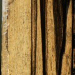 Figured Black & White Ebony Turning Square