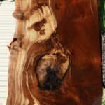 Figured Rustic Claro Walnut Live Edge Mini Slab