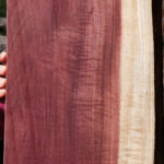 Extra Fancy Purpleheart Live Edge Lumber