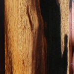 Rustic Black & White Ebony Lumber