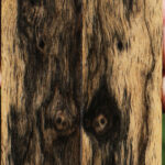 Black & White Ebony Bookmatched Knife Scales