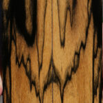 Black & White Ebony Bookmatched Knife Scales