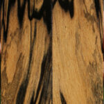 Black & White Ebony Bookmatched Knife Scales