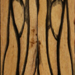 Black & White Ebony Bookmatched Knife Scales