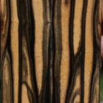 Black & White Ebony Bookmatched Knife Scales