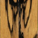 Black & White Ebony Bookmatched Knife Scales