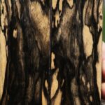 Black & White Ebony Bookmatched Knife Scales