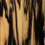 Black & White Ebony Bookmatched Knife Scales