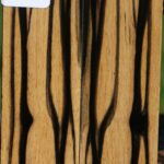 Black & White Ebony Bookmatched Knife Scales