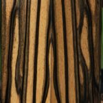 Black & White Ebony Bookmatched Knife Scales