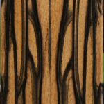 Black & White Ebony Bookmatched Knife Scales