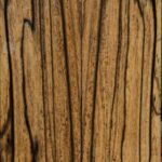 Black & White Ebony Bookmatched Knife Scales