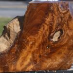 Figured Teak Live Edge Turning Blank