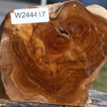 Figured Teak Live Edge Turning Blank