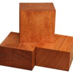 African Mahogany Bowl Blank (6" x 6" x 4")