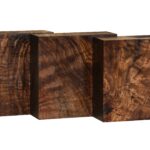 Figured Claro Walnut Bowl Blank (8" x  8" x 3")