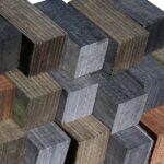 5 Pack Laminated Spectraply Bottle Stoppers - Earth & Sky  (3 x 1-1/2 x 1-1/2)